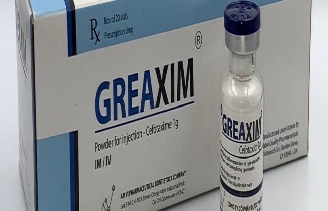 Thu hồi toàn quốc 6 lô thuốc bột pha tiêm Greaxim