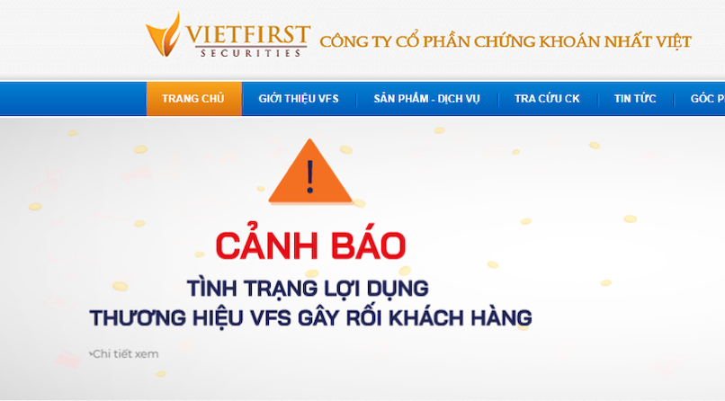 Chứng khoán Nhất Việt cảnh báo nhà đầu tư về tình trạng lừa đảo