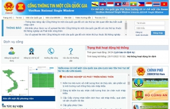 Cập nhật thêm nội dung cho thủ tục trên Cổng thông tin một cửa quốc gia