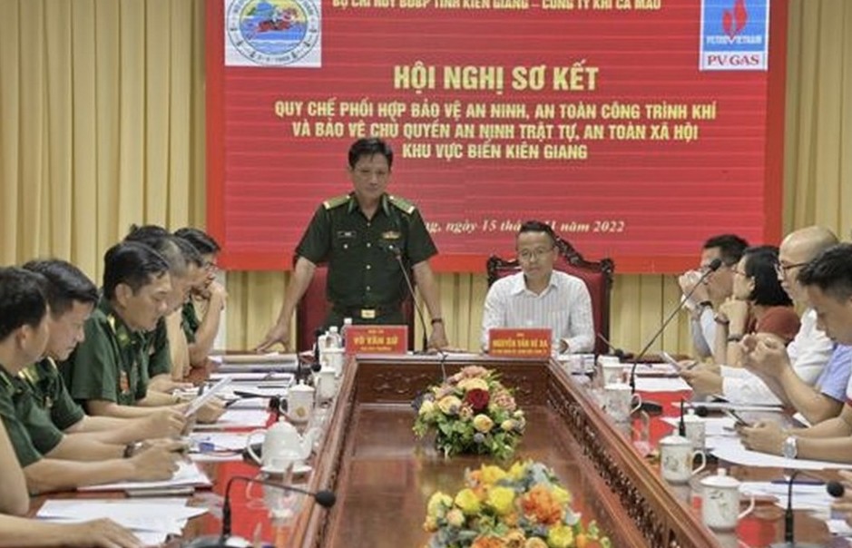 Bộ đội Biên phòng Kiên Giang và Công ty Khí Cà Mau sơ kết quy chế phối hợp