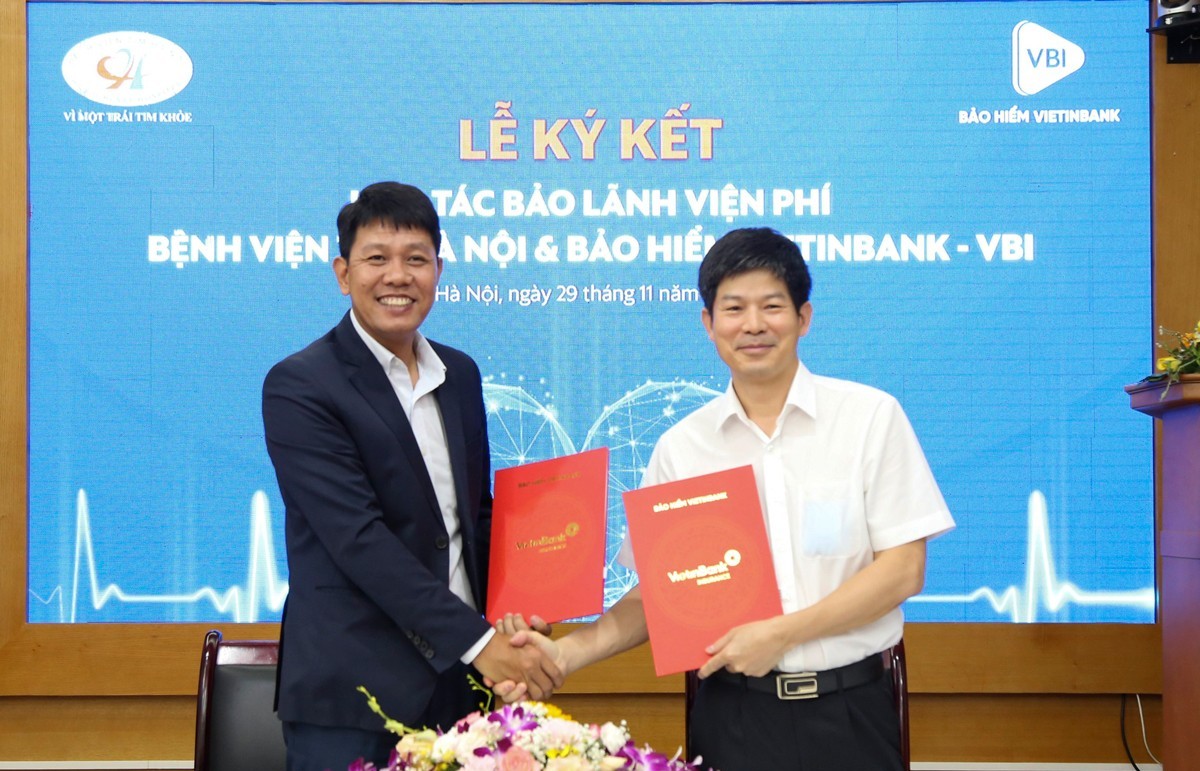 Khách hàng của Bảo hiểm VietinBank - VBI sẽ được bảo lãnh viện phí tại Bệnh viện Tim Hà Nội
