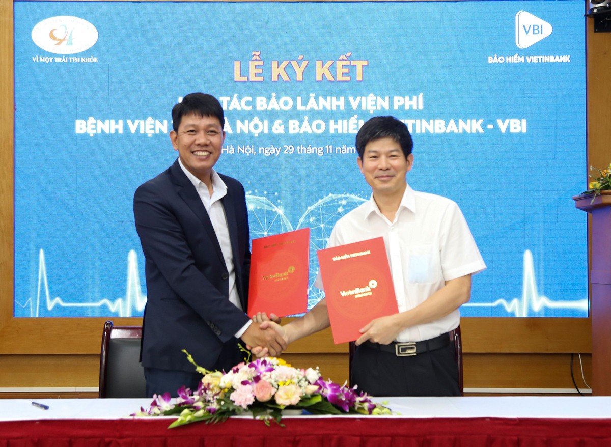 Khách hàng của Bảo hiểm VietinBank - VBI sẽ được bảo lãnh viện phí tại Bệnh viện Tim Hà Nội