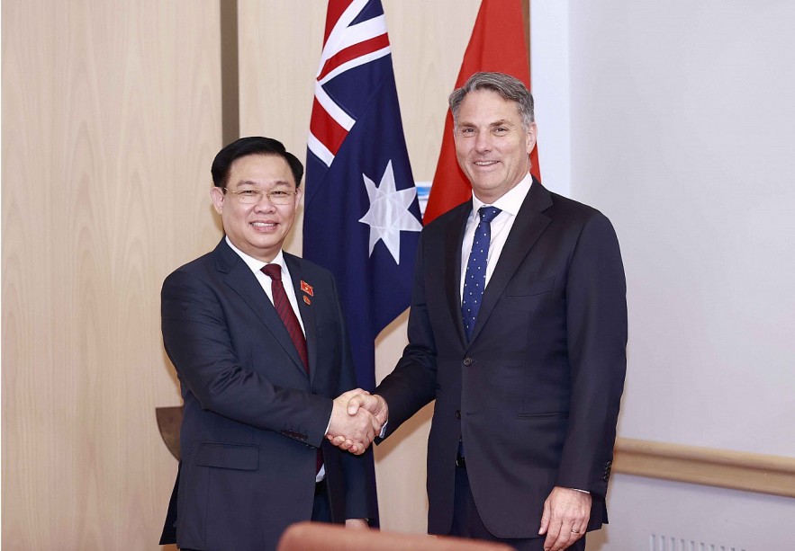Chủ tịch Quốc hội Vương Đình Huệ tiếp Phó Thủ tướng, Bộ trưởng Bộ Quốc phòng Australia