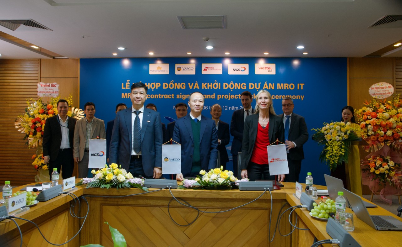 Vietnam Airlines đẩy mạnh chuyển đổi số với phần mềm quản lý kỹ thuật và bảo dưỡng tàu bay mới
