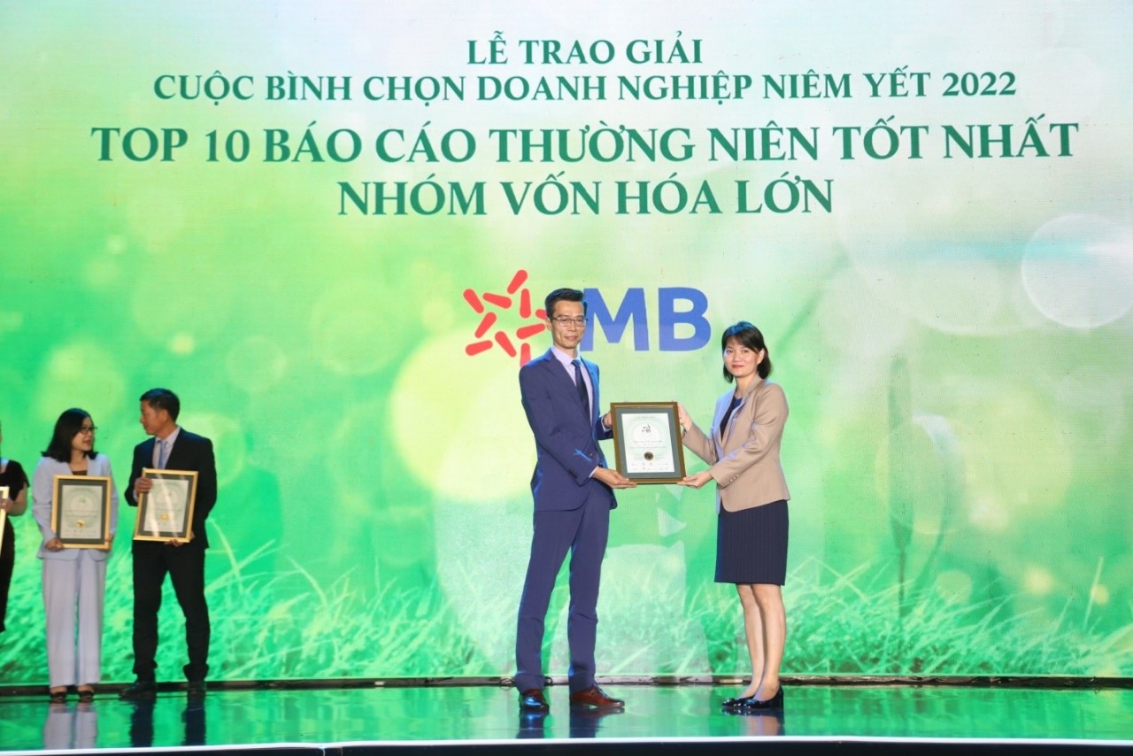 MB vào top 10 doanh nghiêp niêm yết có báo cáo thường niên xuất sắc nhất