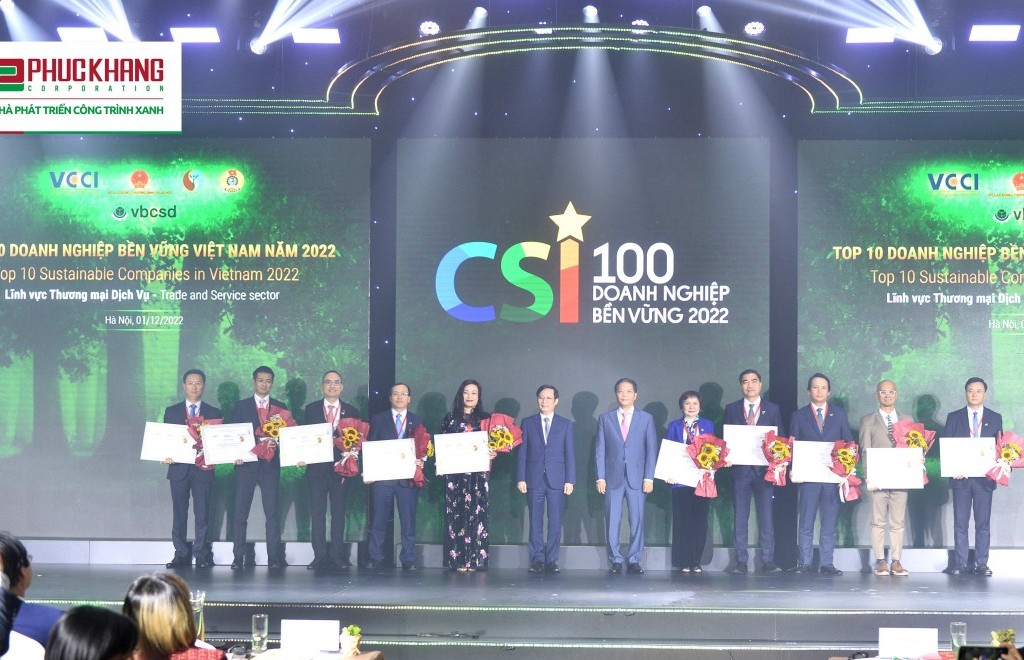 Phuc Khang Corporation tiếp tục đạt top 10 doanh nghiệp bền vững tại Việt Nam: Củng cố nội lực cho mục tiêu bền vững