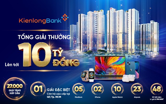 Tận hưởng bộ quà Giáng sinh hấp dẫn cho khách hàng gửi tiền tại KienlongBank