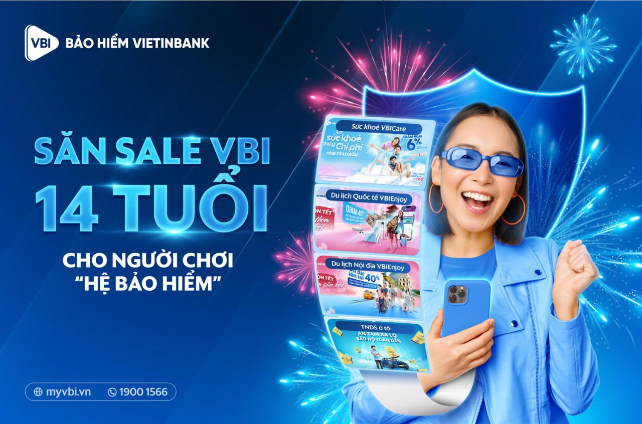 Săn sale tới 40% mừng VBI sinh nhật tuổi 14