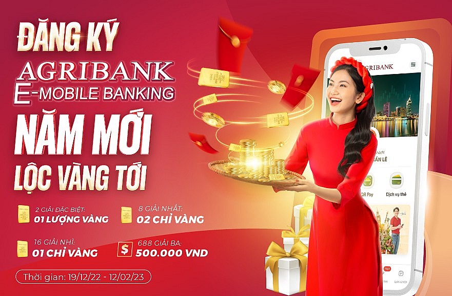 Rước “lộc vàng” khi mở tài khoản Agribank E