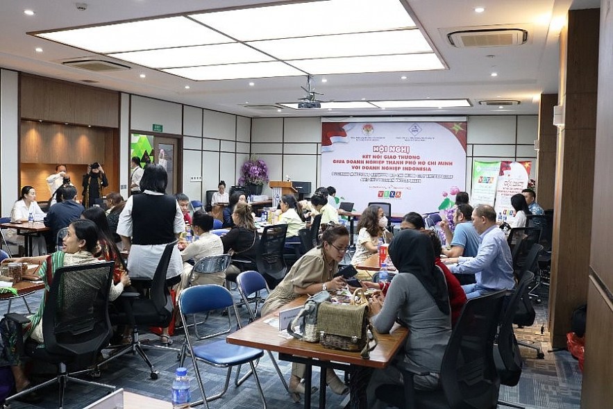 Toàn cảnh buổi kết nối, tạo cơ hội hợp tác với doanh nghiệp Indonesia. Ảnh Việt Dũng Toàn cảnh buổi kết nối, tạo cơ hội hợp tác với doanh nghiệp Indonesia. Ảnh Việt Dũng