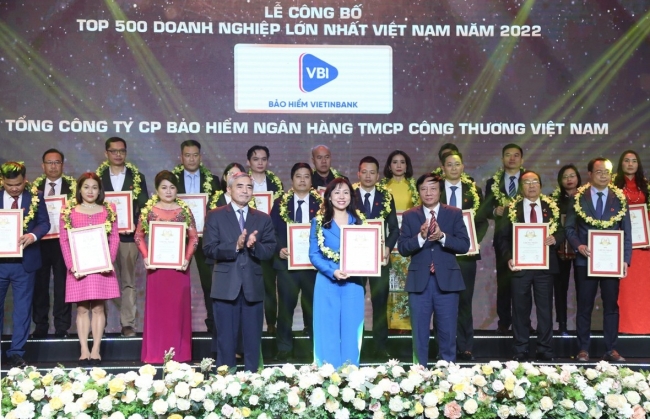 Bảo hiểm VietinBank - VBI vững vàng trong TOP 500 Doanh nghiệp lớn nhất Việt Nam