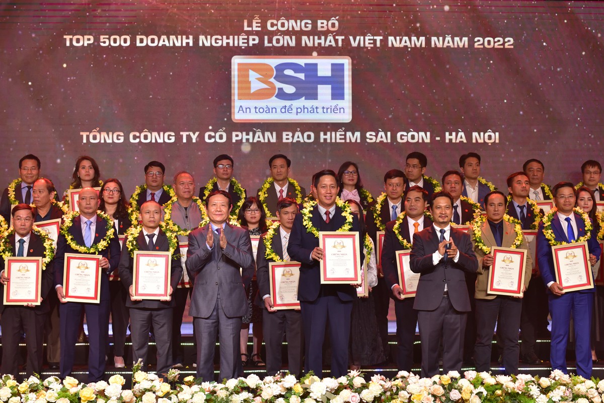 Bảo hiểm BSH đạt top 500 doanh nghiệp lớn nhất Việt Nam năm 2022