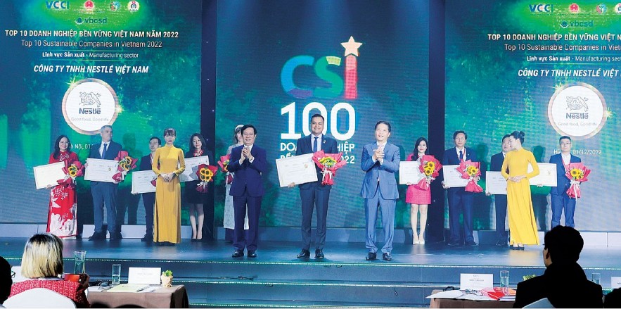 Nestlé Việt Nam 2 năm liền là doanh nghiệp bền vững nhất