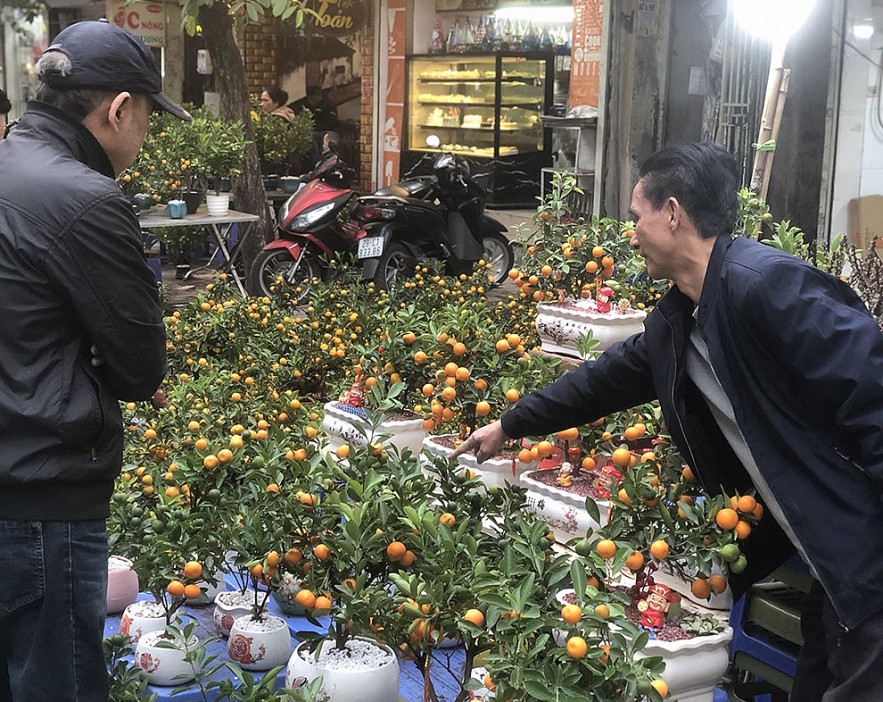 Hấp dẫn Chợ hoa Tết truyền thống khu phố cổ Hà Nội- Quý Mão 2023
