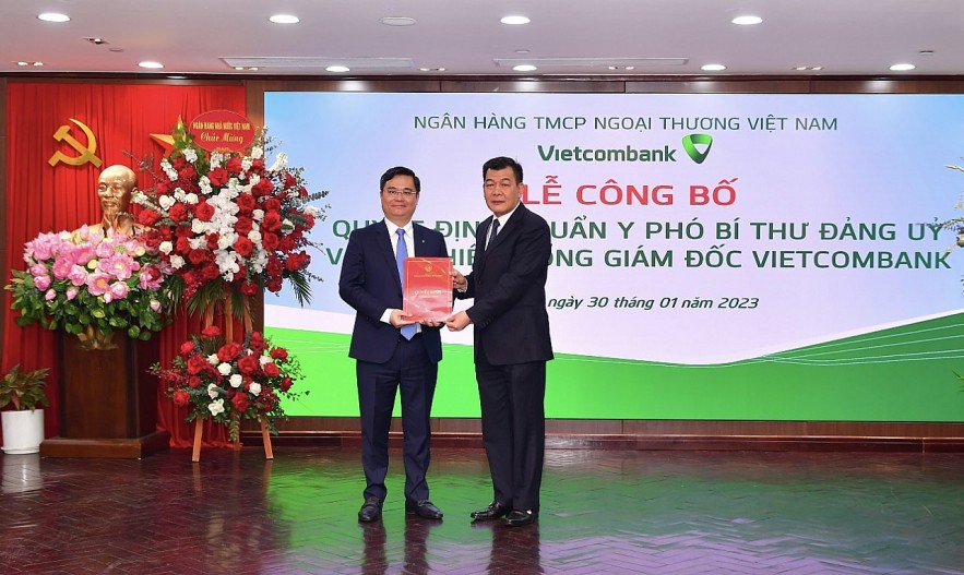 Vietcombank tổ chức Lễ công bố Quyết định chuẩn y Phó Bí thư Đảng ủy và bổ nhiệm Tổng Giám đốc