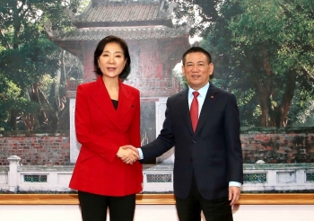 Bộ trưởng Hồ Đức Phớc tiếp tân đại sứ Hàn Quốc tại Việt Nam Oh Youngju