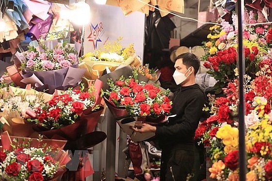 Ngày Lễ tình nhân 14/2: Thị trường hoa tươi tăng giá cao
