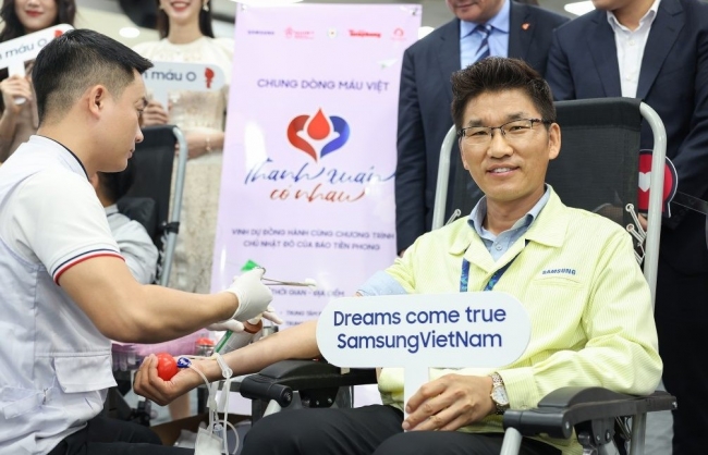 Samsung Việt Nam chung tay lan tỏa tinh thần hiến máu tình nguyện