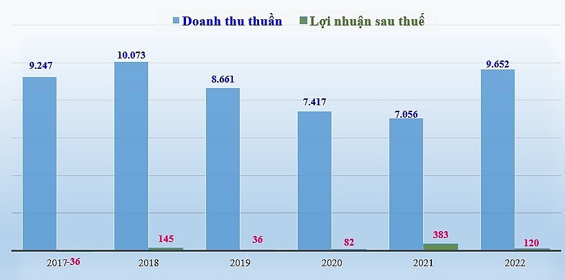 Biểu đồ hình “sóng” trong kết quả kinh doanh của Tổng công ty Tín Nghĩa