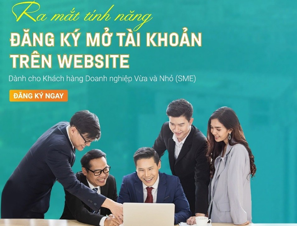 Khách hàng SMEs có thể đăng ký mở tài khoản thanh toán tại ABBANK ngay trên website