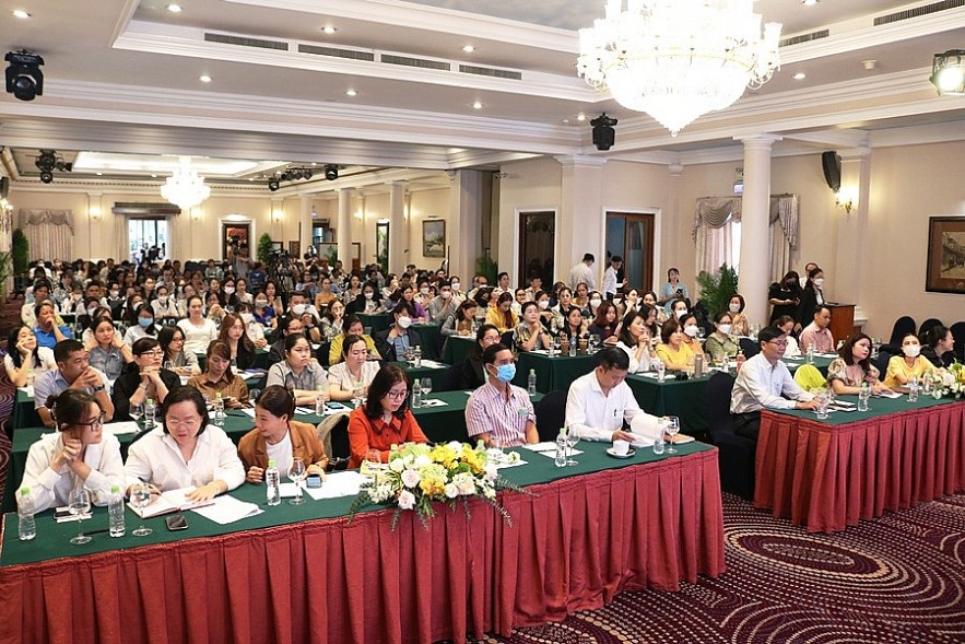 Buổi đối thoại chính sách bảo hiểm xã hội thu hút hơn 250 doanh nghiệp TP. Hồ Chí Minh. Ảnh Việt Dũng