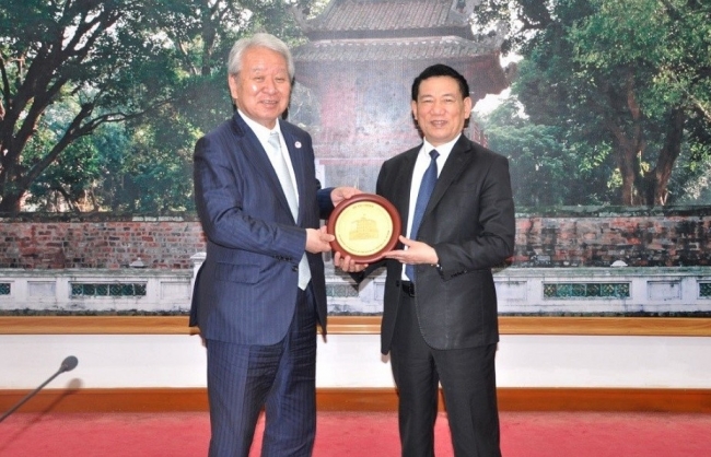 Bộ trưởng Hồ Đức Phớc tiếp Chủ tịch Cơ quan Hợp tác quốc tế Nhật Bản