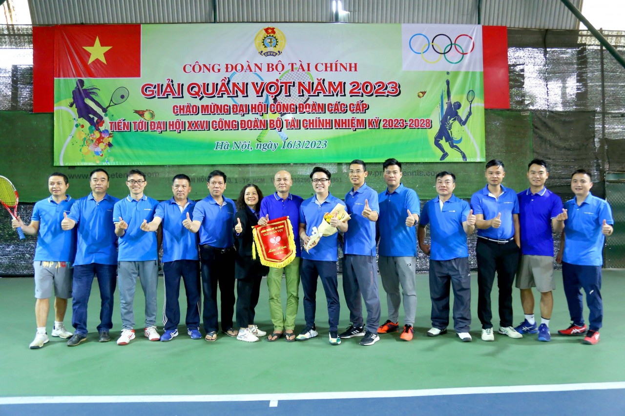 Công đoàn Bộ Tài chính tổ chức giải quần vợt năm 2023