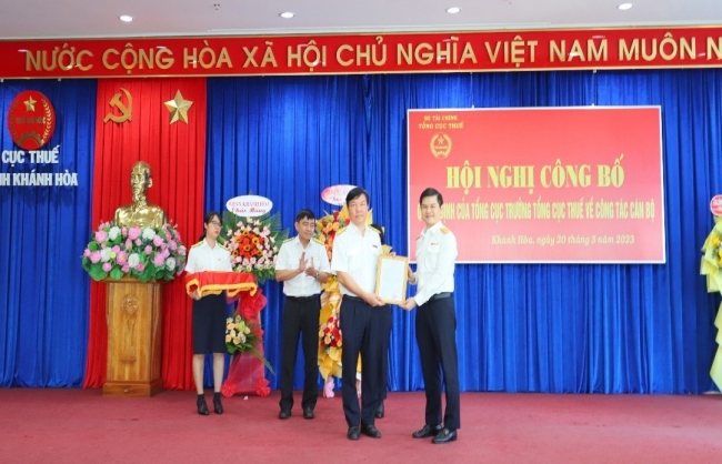 Tổng cục Thuế bổ nhiệm 3 phó cục trưởng Cục Thuế Khánh Hòa