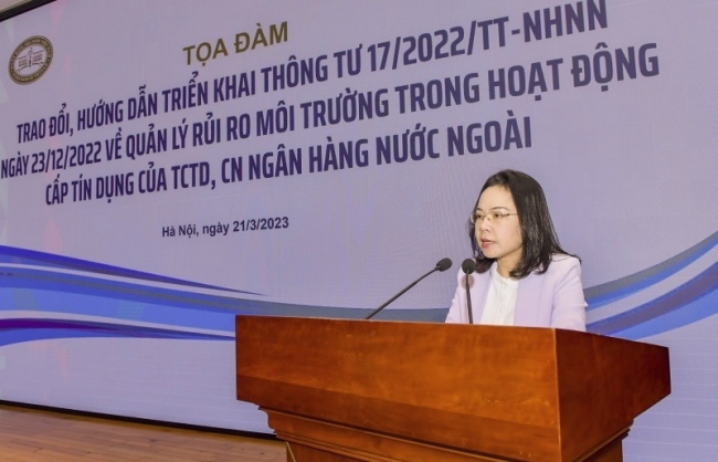 Bàn giải pháp tối ưu hóa tín dụng song hành quản lý rủi ro môi trường