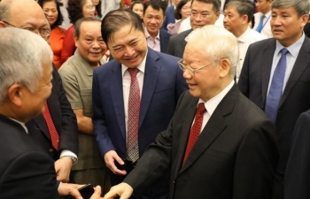 Tổng Bí thư dự Lễ kỷ niệm 60 năm Ngày Bác Hồ gặp mặt đội ngũ trí thức