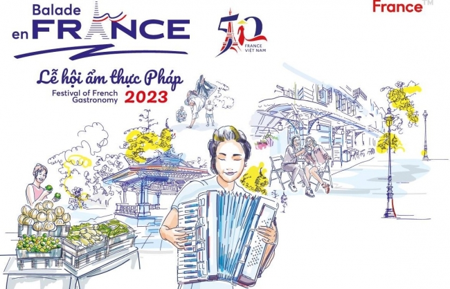 Lễ hội ẩm thực Pháp “Balade en France 2023” sẽ được tổ chức tại Hà Nội