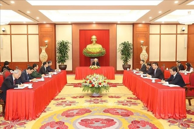 Tổng Bí thư Nguyễn Phú Trọng điện đàm cấp cao với Tổng thống Hoa Kỳ Joe Biden