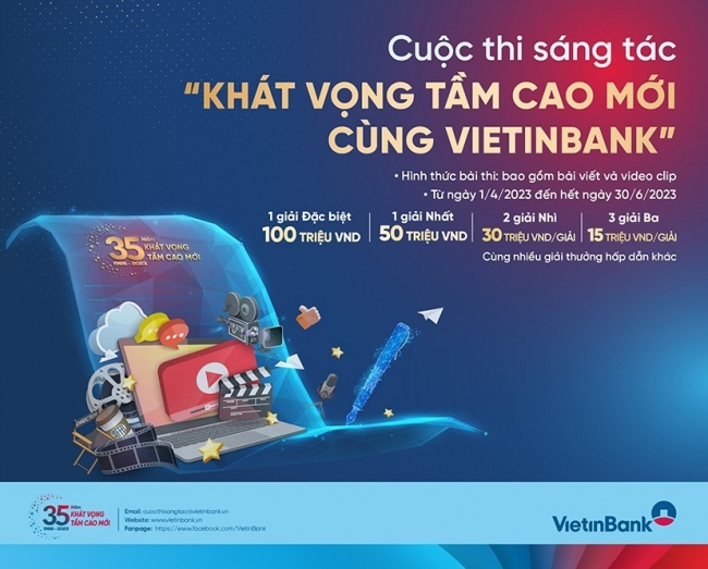 vietinbank phat dong cuoc thi sang tac khat vong tam cao moi cung vietinbank