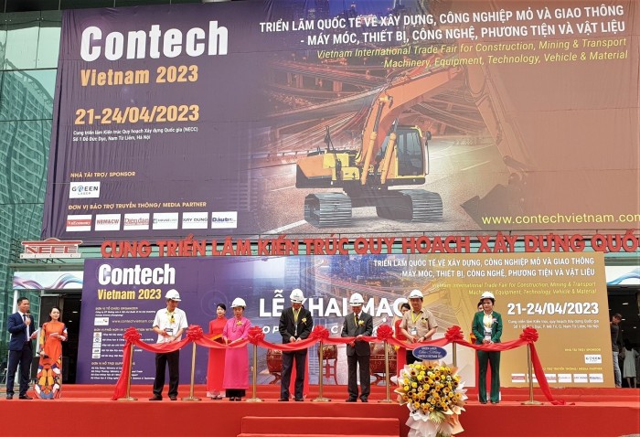 Contech Việt Nam 2023 thu hút hơn 100 gian hàng từ nhiều quốc gia | Kinh doanh | Vietnam+ (VietnamPlus)