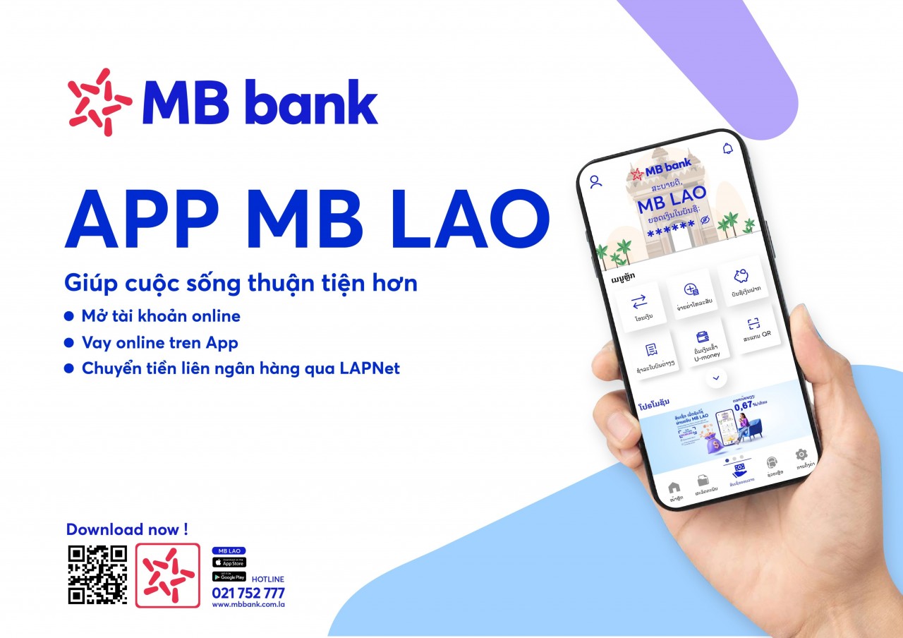 Ra mắt ứng dụng ngân hàng App MB Lào