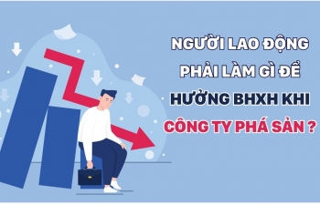 Inforgraphics: Người lao động phải làm gì để hưởng bảo hiểm xã hội khi công ty phá sản?