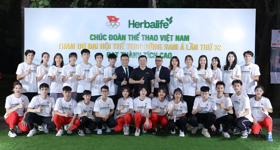 Herbalife đồng hành cùng lễ xuất quân Đoàn Thể thao Việt Nam tham dự SEA Games 32