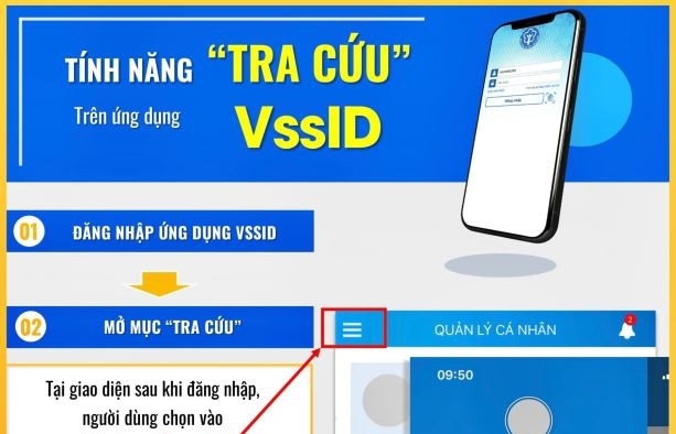 Bảo hiểm xã hội Việt Nam hướng dẫn tính năng tra cứu thông tin trên ứng dụng VssID