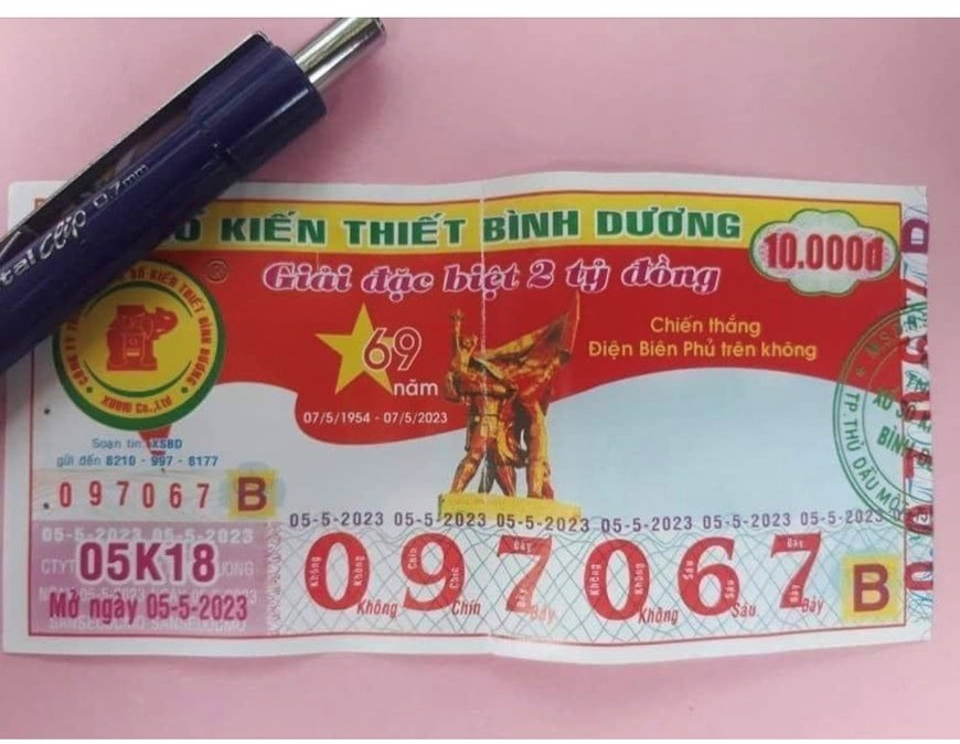 Xổ số kiến thiết Bình Dương xin lỗi về việc sai thông tin tuyên truyền trên vé xổ số