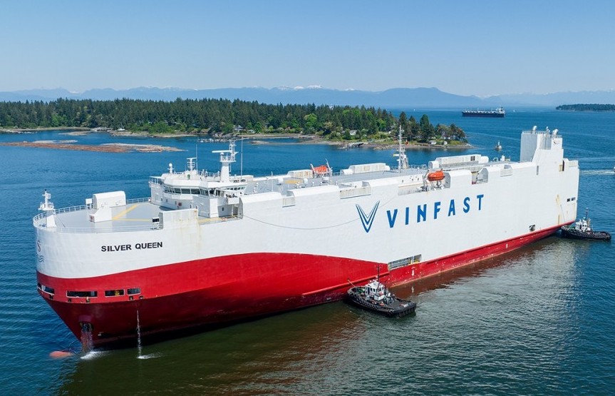 Lô xe VinFast VF 8 đầu tiên cập cảng Canada - sẵn sàng bàn giao từ tháng 6/2023