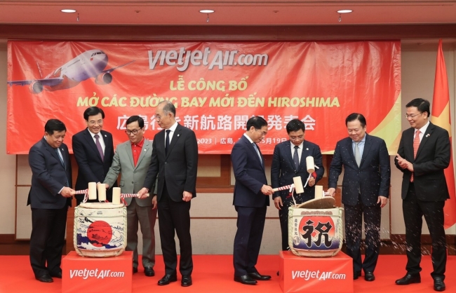 Vietjet công bố đường bay thẳng đầu tiên giữa Việt Nam và Hiroshima mừng Hội nghị Thượng đỉnh G7