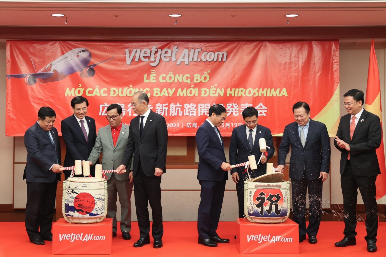 Vietjet công bố đường bay thẳng đầu tiên giữa Việt Nam và Hiroshima mừng Hội nghị Thượng đỉnh G7