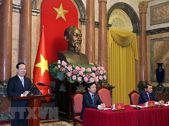 Chủ tịch nước biểu dương các 'gương mặt vàng' của Thể thao Việt Nam tại SEA Games 32