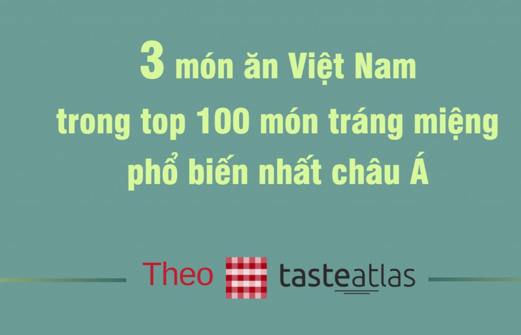 3 món ăn Việt Nam nằm trong top 100 món tráng miệng phổ biến nhất châu Á