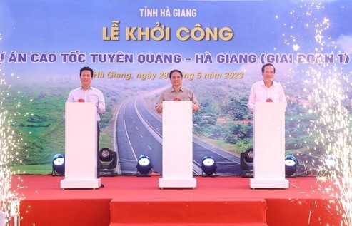 Khởi công dự án hạ tầng giao thông lớn nhất của Hà Giang và Tuyên Quang