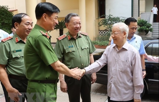 Tổng bí thư Nguyễn Phú Trọng: 'Phát huy vai trò gương mẫu, đi đầu trong xây dựng, chỉnh đốn Đảng'