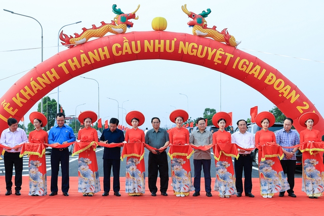 Khánh thành cầu Như Nguyệt giai đoạn 2: Tháo gỡ nút thắt nhiều năm với tinh thần tự lực, tự cường - Ảnh 4.