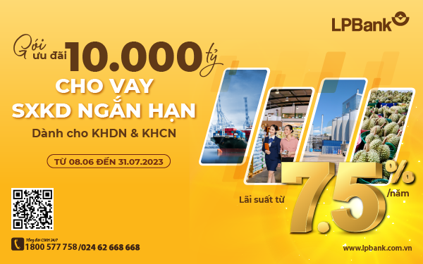 LPBank nâng quy mô gói ưu đãi cho vay sản xuất kinh doanh lên 10.000 tỷ đồng