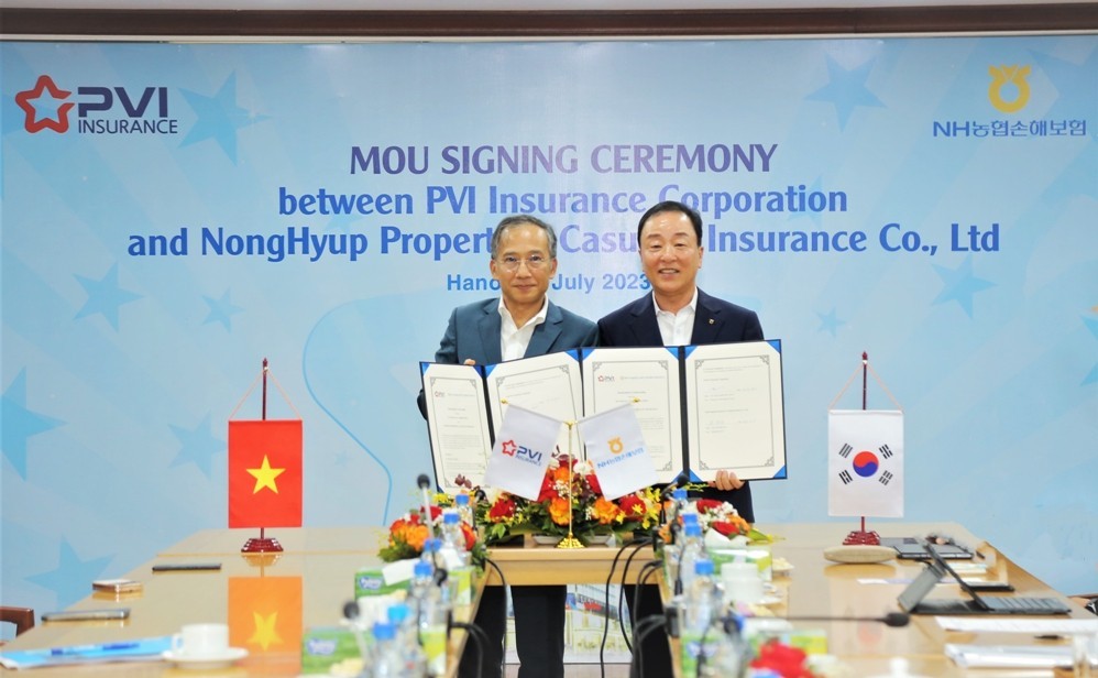 Bảo hiểm PVI ký kết hợp tác với Công ty TNHH Bảo hiểm tài sản & thiệt hại NongHyup