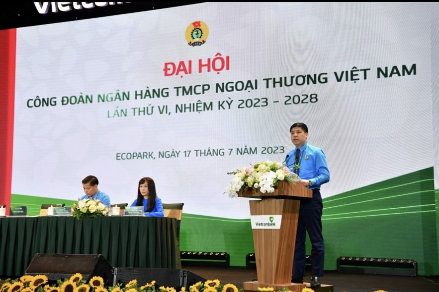 Đại hội Công đoàn Vietcombank lần thứ VI, nhiệm kỳ 2023 - 2028 thành công tốt đẹp